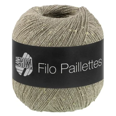 Пряжа Lana Grossa Filo Paillettes (13, Матовый хаки)