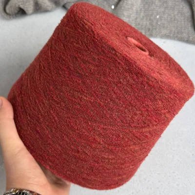 Бобина букле Mousse Zegna Baruffa (70% меринос, 30% Па), 1400 м. (600238, Малина в сахаре)